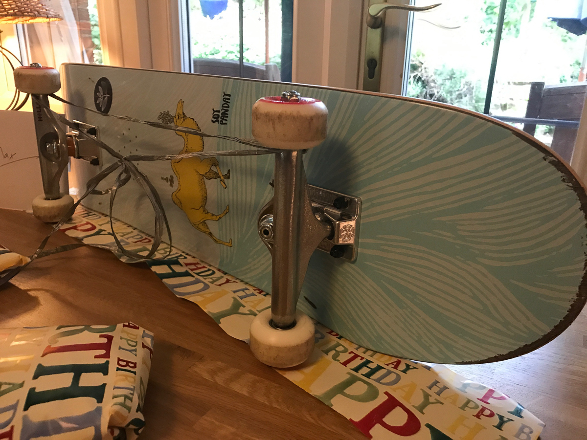 New custom board for the boy.